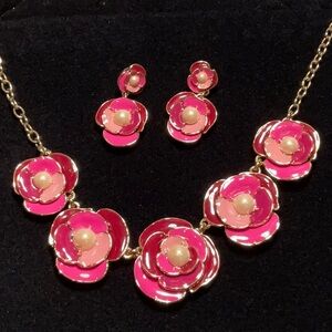 Kate Spade Deco Blossom necklace & earrings